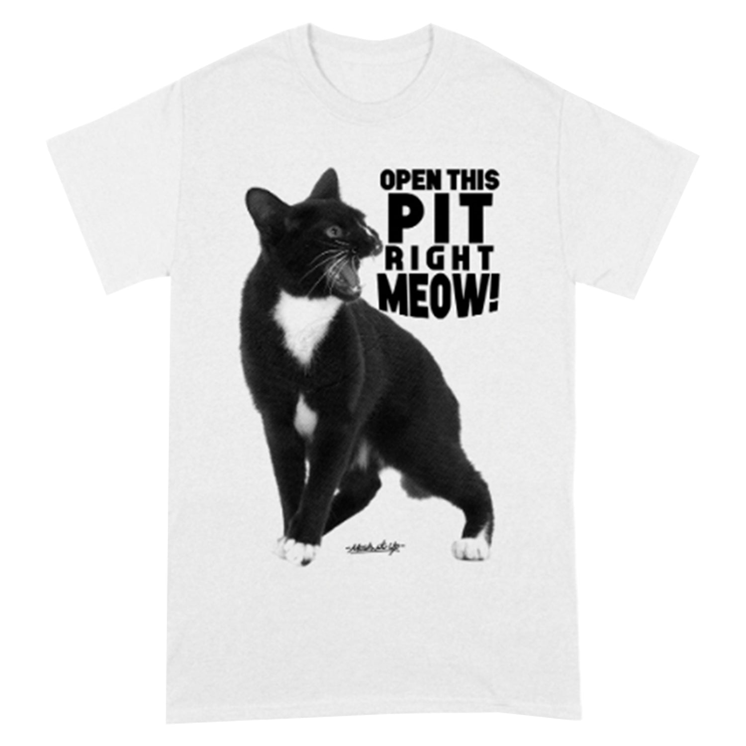 Open This Pit Right Meow T-Shirt (White) Hoodie, Sweatshirt | CoreVibeTees.com