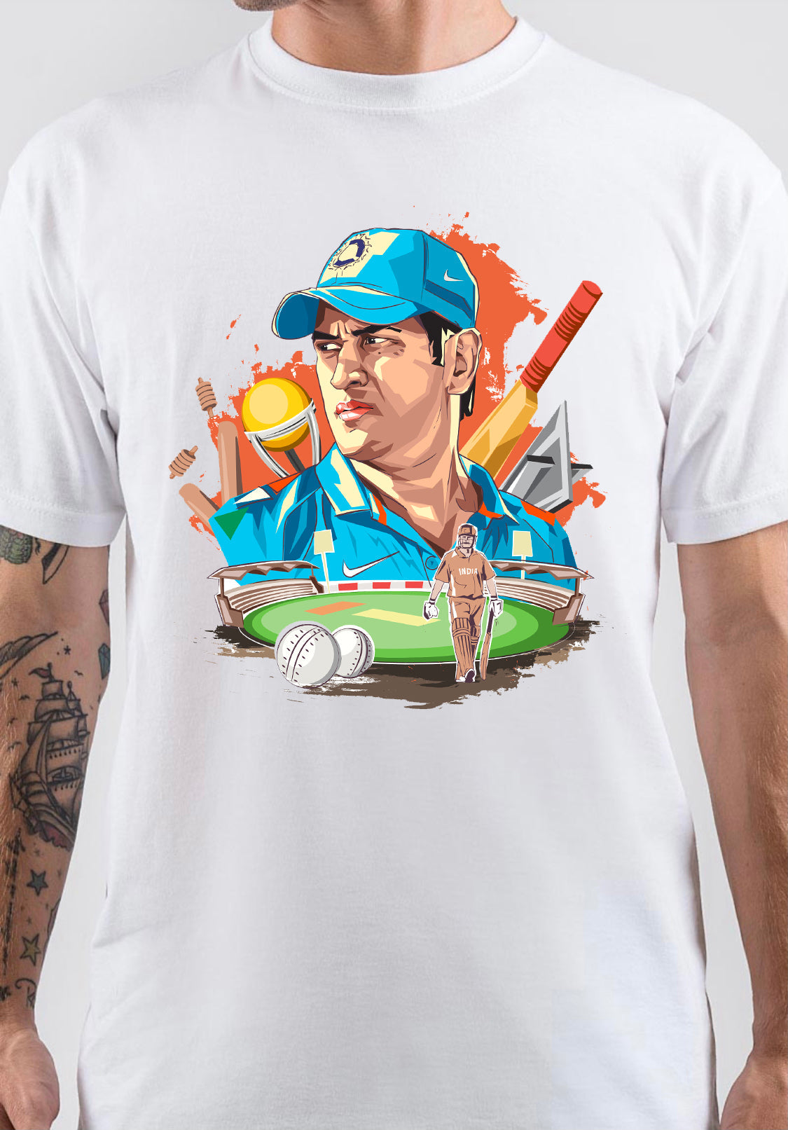 MS Dhoni T-Shirt Style001 Hoodie, Sweatshirt | CoreVibeTees.com