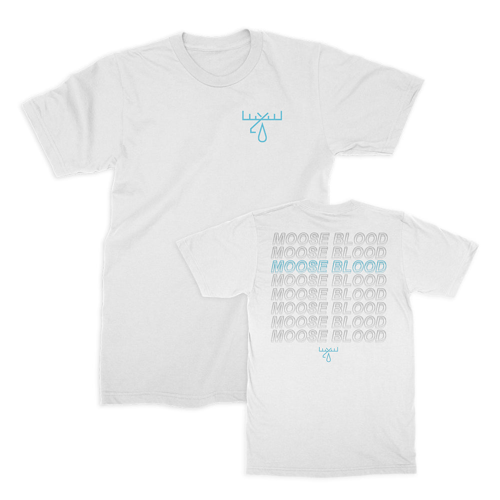 Moose Blood Repeater Tee (White) Hoodie, Sweatshirt | CoreVibeTees.com (Image 1)