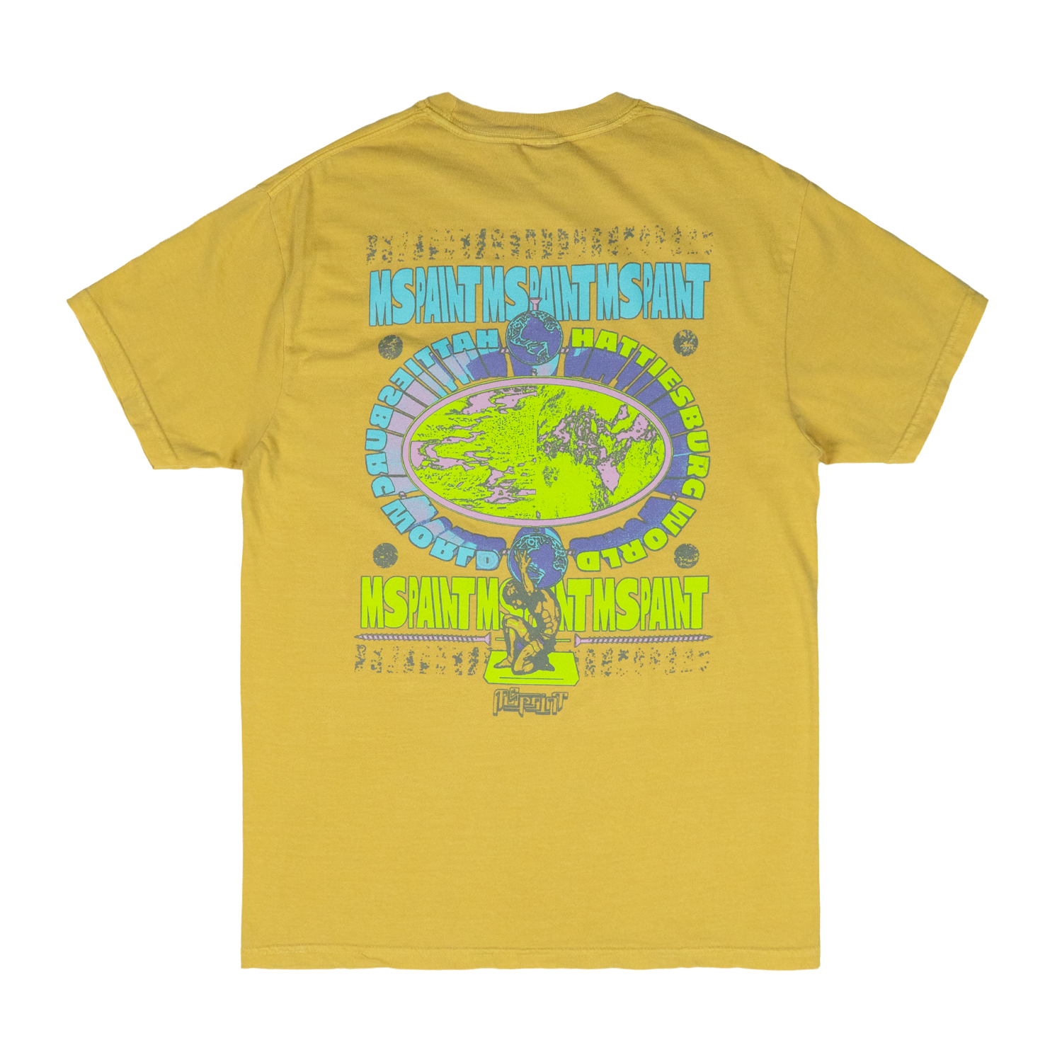 MSPAINT - Yellow Atlas T-Shirt Hoodie, Sweatshirt | CoreVibeTees.com (Image 2)