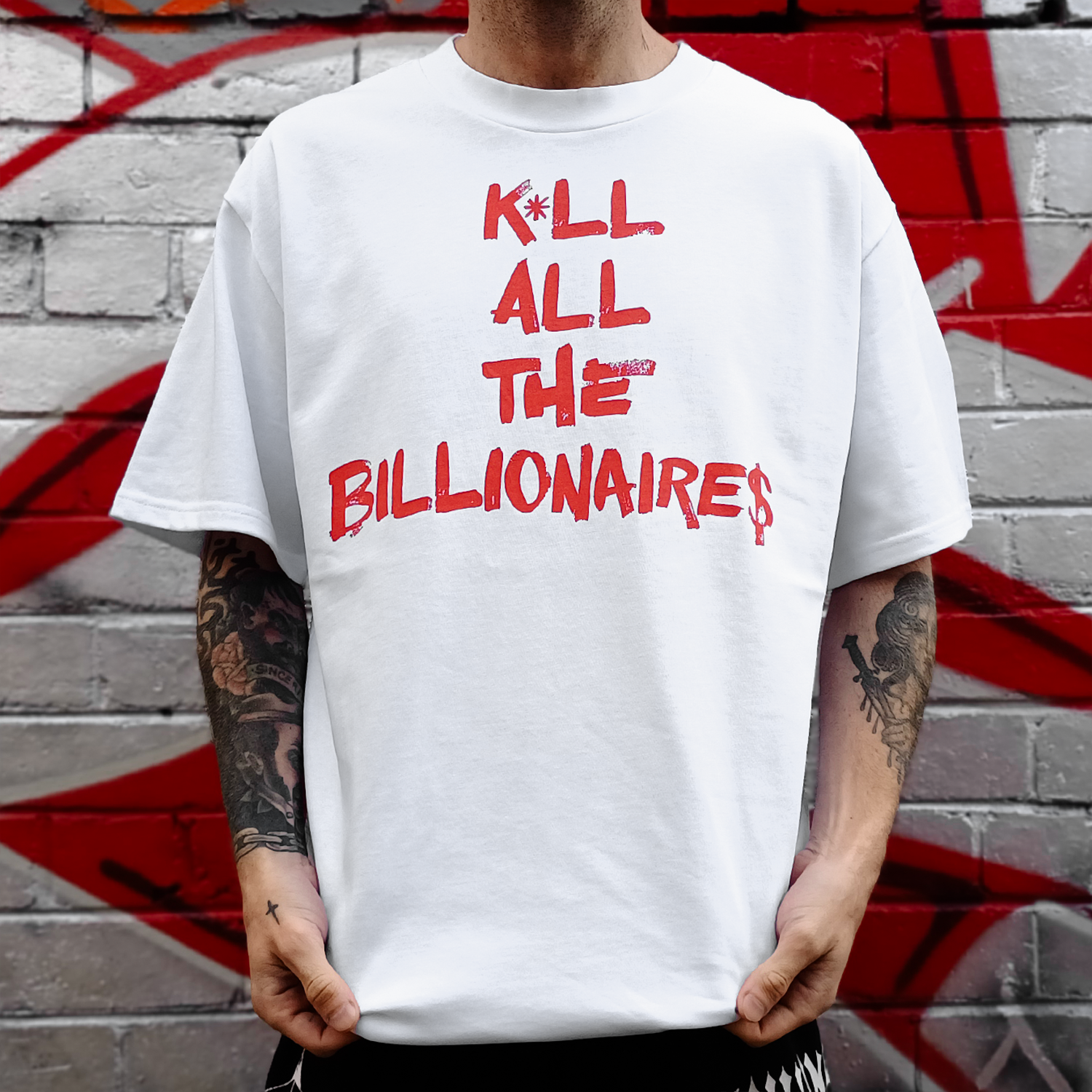 Kill All The Billionaires T-Shirt (White) Hoodie, Sweatshirt | CoreVibeTees.com (Image 2)