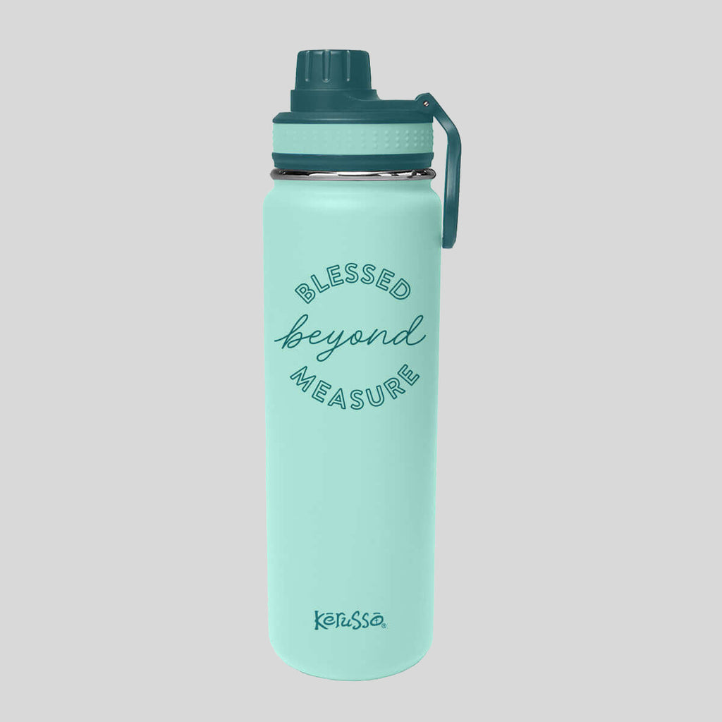 Kerusso 24 oz Stainless Steel Bottle Blessed Beyond Measure T-Shirts, Hoodie, Sweatshirt | CoreVibeTees.com (Image 1)