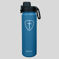 Kerusso 24 oz Stainless Steel Bottle Cross Shield T-Shirts, Hoodie, Sweatshirt | CoreVibeTees.com (Image 1)
