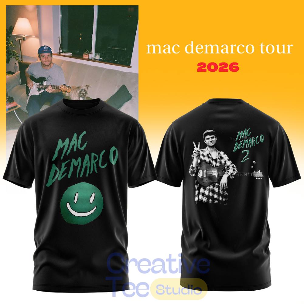 Mac Demarco 2026 World Tour Chamber of Blue Tee Hoodie