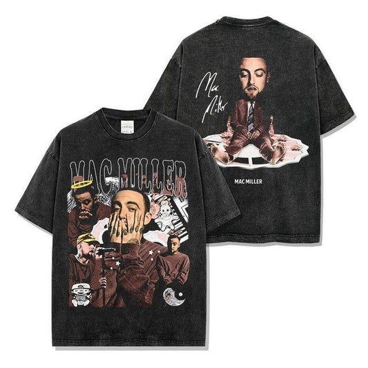 Mac Miller Graphic Tee and Hoodie | Vintage Hip-Hop Rapper Tribute Shirt | Retro Style Fan Apparel for Music Lovers