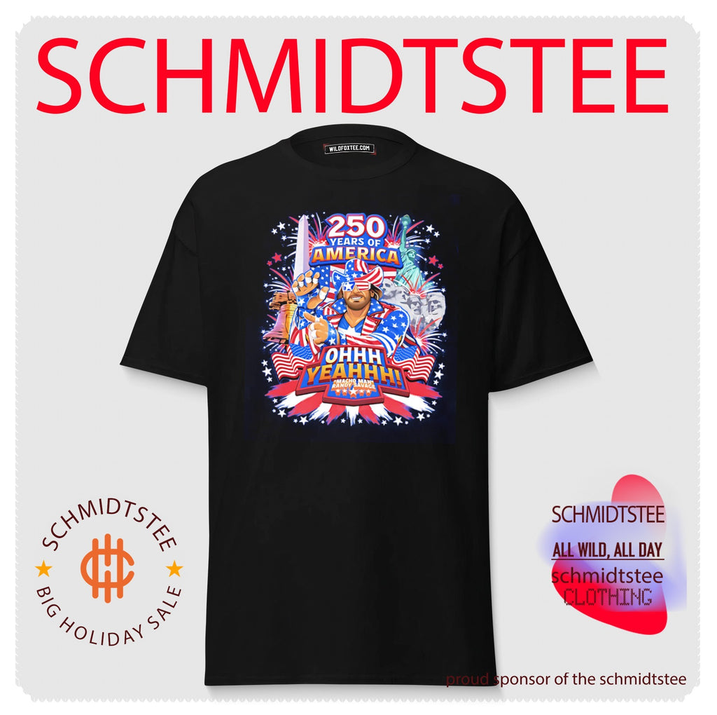Macho Man Randy Savage 250 years of America ohhh yeahhh illustrated shirt