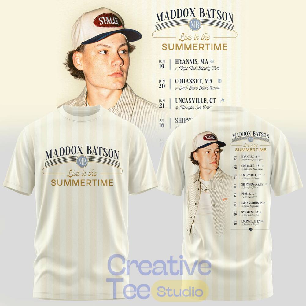 Maddox Batson Live in Summertime Tour 2026 Special Tee Hoodie