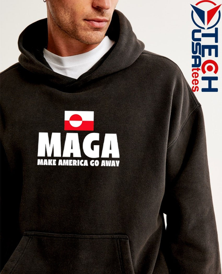 Maga make America go away Greenland flag shirt
