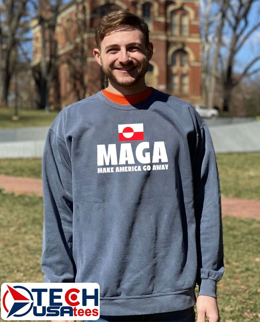 Maga make America go away Greenland flag shirt