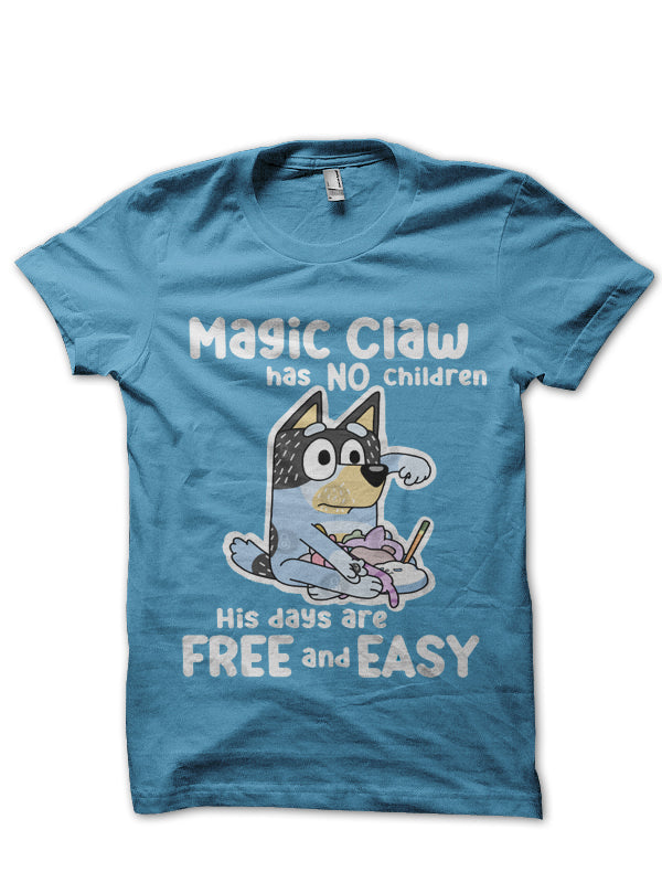 Magic Claw Light Blue T-Shirt Hoodie, Sweatshirt | CoreVibeTees.com