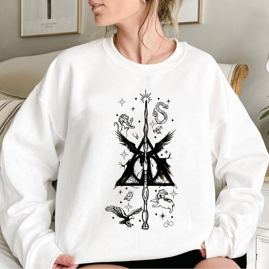 Magical Book Sweatshirt, Wizard Castle Sweatshirt, Witchy School Tee Shirt, Harry Potter Tee Shirt, Bookish Sweatshirt, Gift For Lovers
