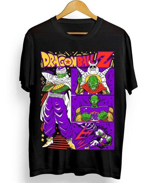Majin Buu Dragon Ball T-Shirt DBZ Vegeta Saiyan Piccolo Goku Anime Black Shirt Menswear Top Polyester Underwear