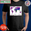 Male, Female ratio map shirt