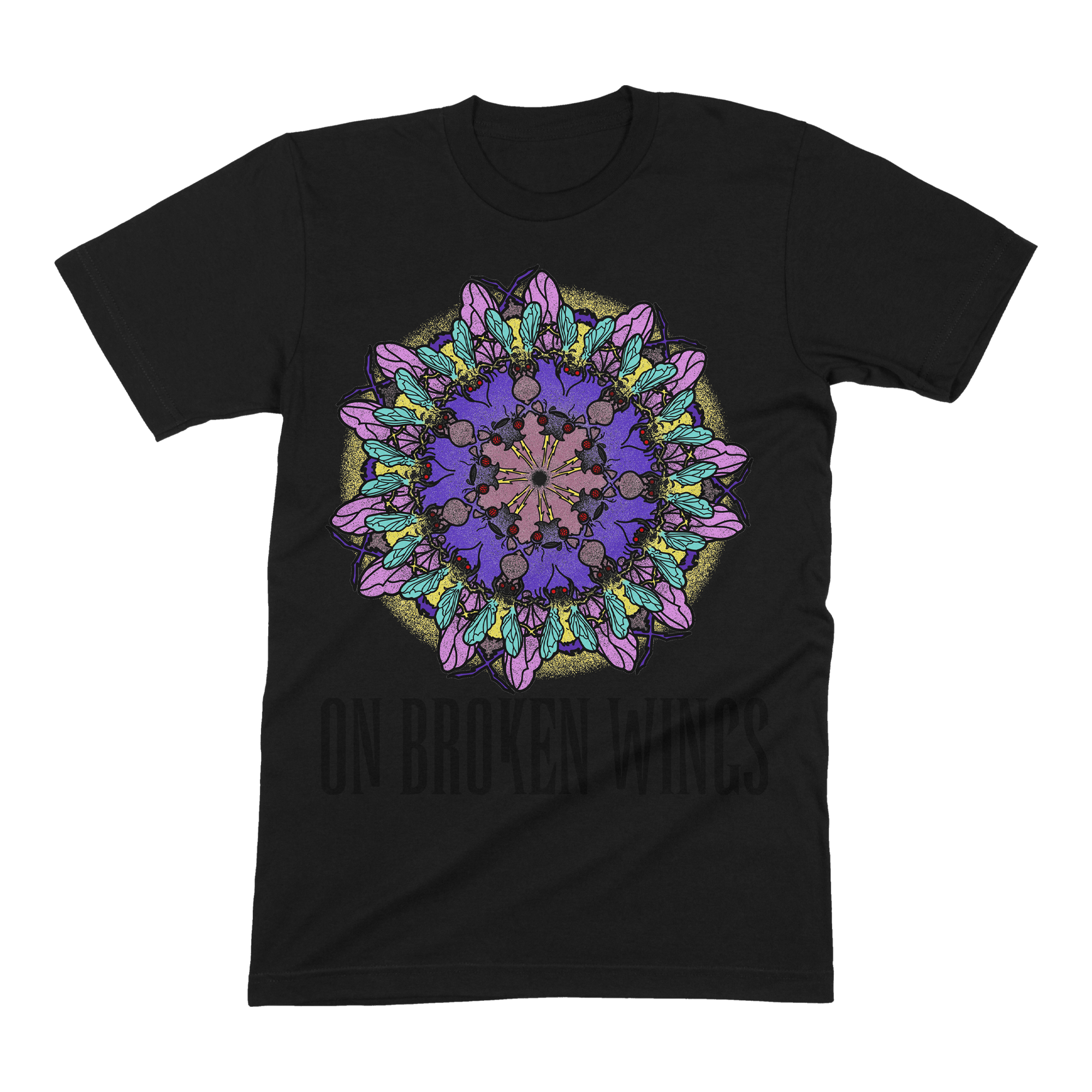 On Broken Wings - Mandala Tee Hoodie, Sweatshirt | CoreVibeTees.com (Image 1)