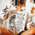 MANUSCRIPT- FRONT & SLEEVE DESIGN CREWNECK SWEATSHIRT T-Shirts, Hoodie | CoreVibeTees.com (Image 1)