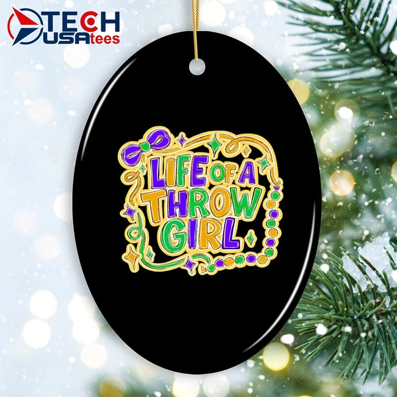Mardi Gras life of a throw girl shirt