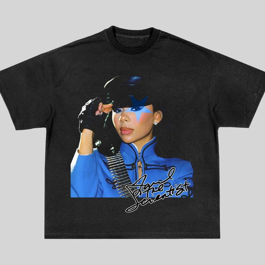 Mariah Burning Blue Music Shirt Classic Casual Streetwear Tops