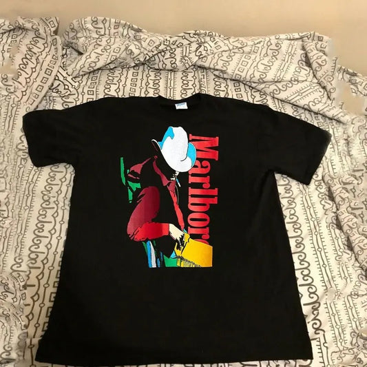 Marlboro Rare Delta Men's Marlboro Cowboy, Western Cowboy Japan Japanese Promo Graphic Shirt USA Size  T-shirt, sweater and Hoodie