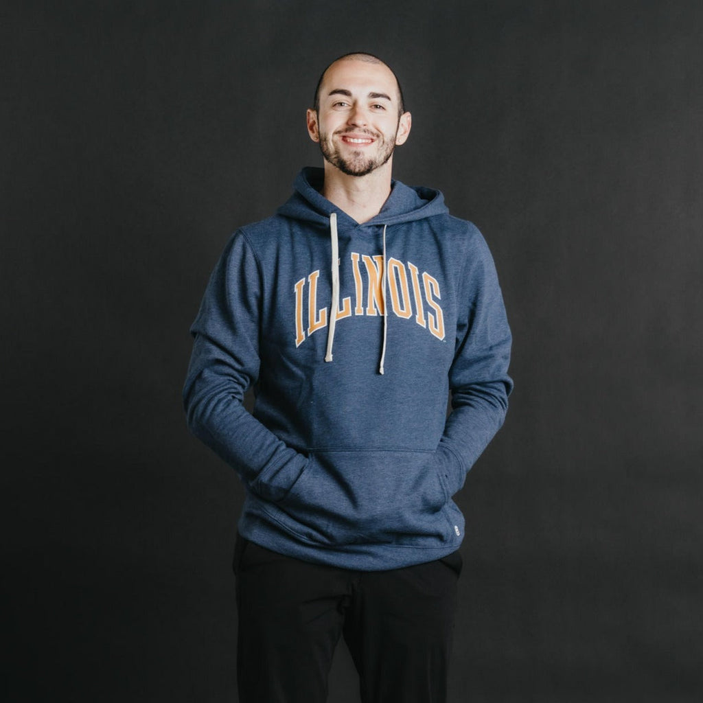 Illinois Classic Collegiate Hoodie Style001 T-Shirts, Sweatshirt | CoreVibeTees.com (Image 2)