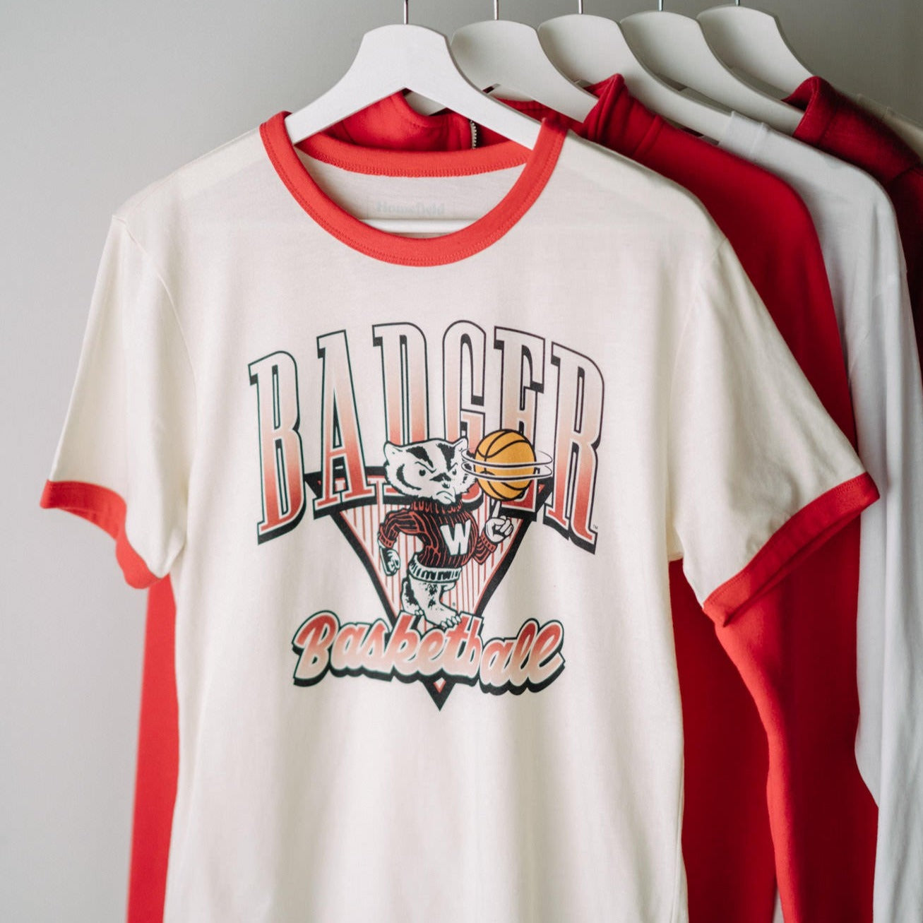 Wisconsin Badger Basketball Ringer Tee Style001 Hoodie, Sweatshirt | CoreVibeTees.com (Image 2)