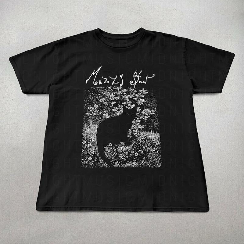 Mazzy Star Cat Shirt, 90s Alternative Rock, Hope Sandoval Tee, Mazzy Star fan gift, Unisex shirt, Music Gifts, cat shirts, cute shirtsT-SHIRT, UNISEX SHIRT, CREWNECK