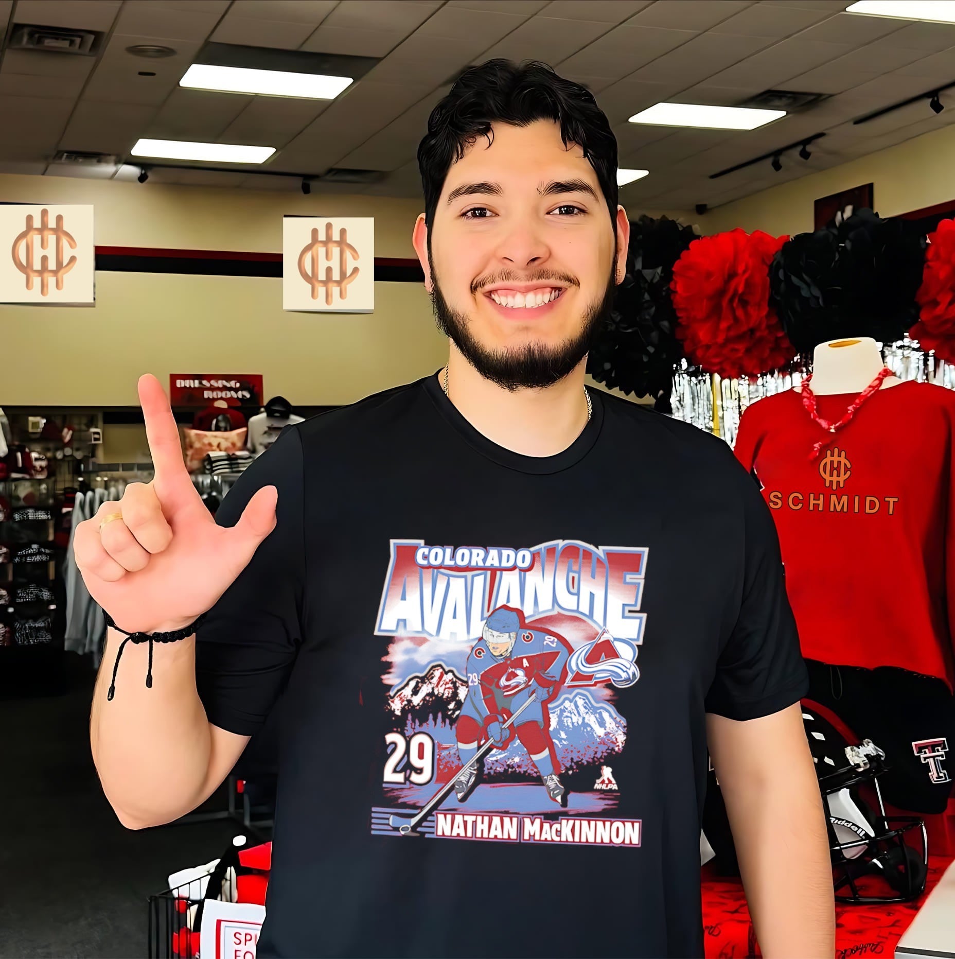 Colorado Avalanche Nathan MacKinnon City Name & Number shirt