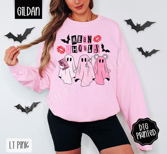 Mean Ghouls Sweatshirt, Trendy Halloween Sweatshirt