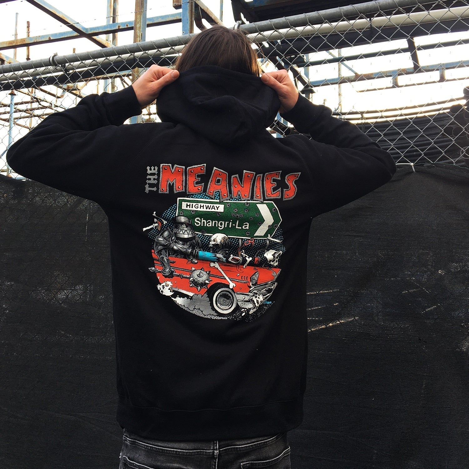 Shangri La Zip-Up Hoodie (Black) T-Shirts, Sweatshirt | CoreVibeTees.com (Image 4)