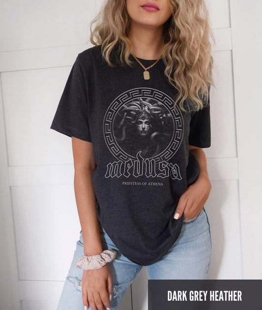Medusa T-Shirt, Greek Mythology Shirt, Greek Legends, Mythical Creatures, Ancient Mythology, Greek Goddess, Light Academia Shirt