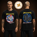 Megadeth North American 2026 Tour Damn The Torpedoes 2026 Merch Tee Two Sided Unisex Black T Shirt
