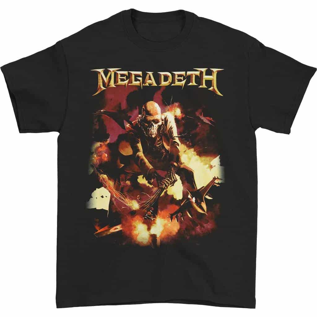Megadeth Vic Guitar Smash T-Shirt Hoodie, Sweatshirt | CoreVibeTees.com