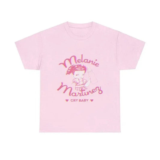 Melanie Martinez Unisex Heavy Cotton Tee Shirt Casual Classic Top, shirt trend 2025