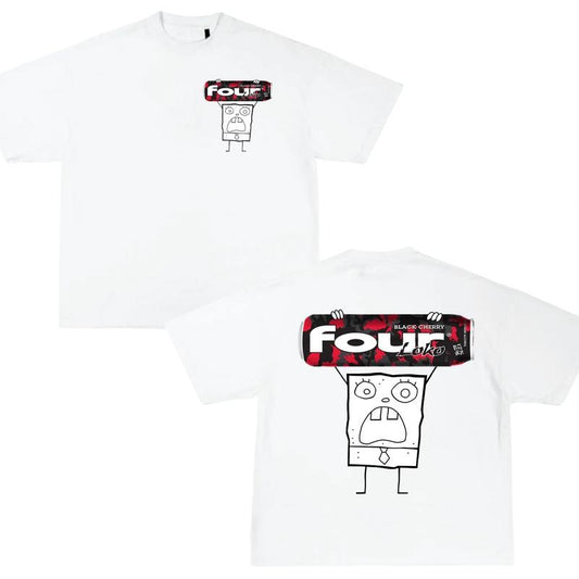 Meme Doodlebob with a Foourlokoo Shirt Funny Sarcastic Graphic Tee