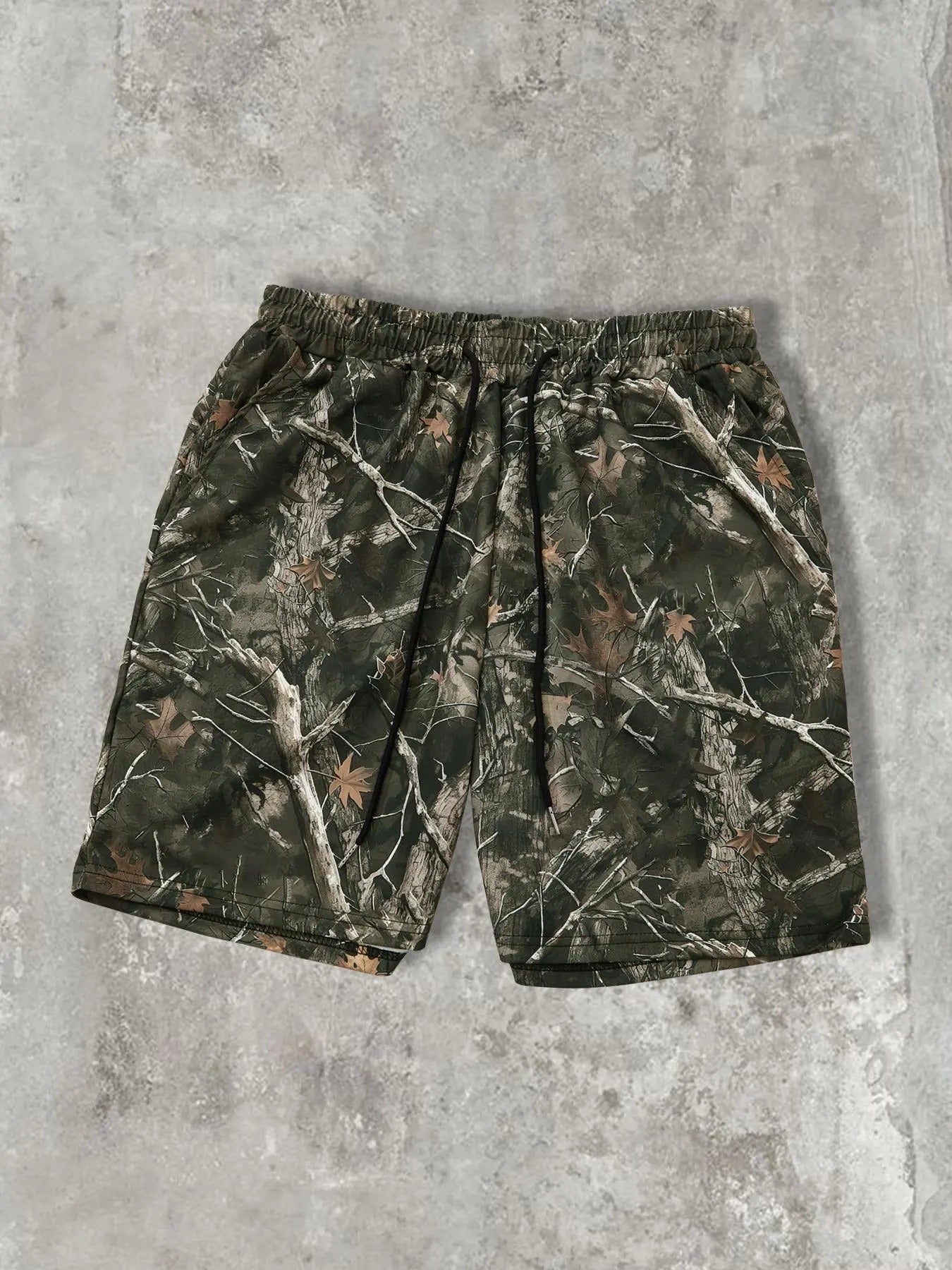 Men's Camo Print Shorts, Regular Fit Casual Street Shorts for Summer, Men's Bottoms for Daily Wearstyle{n002}3