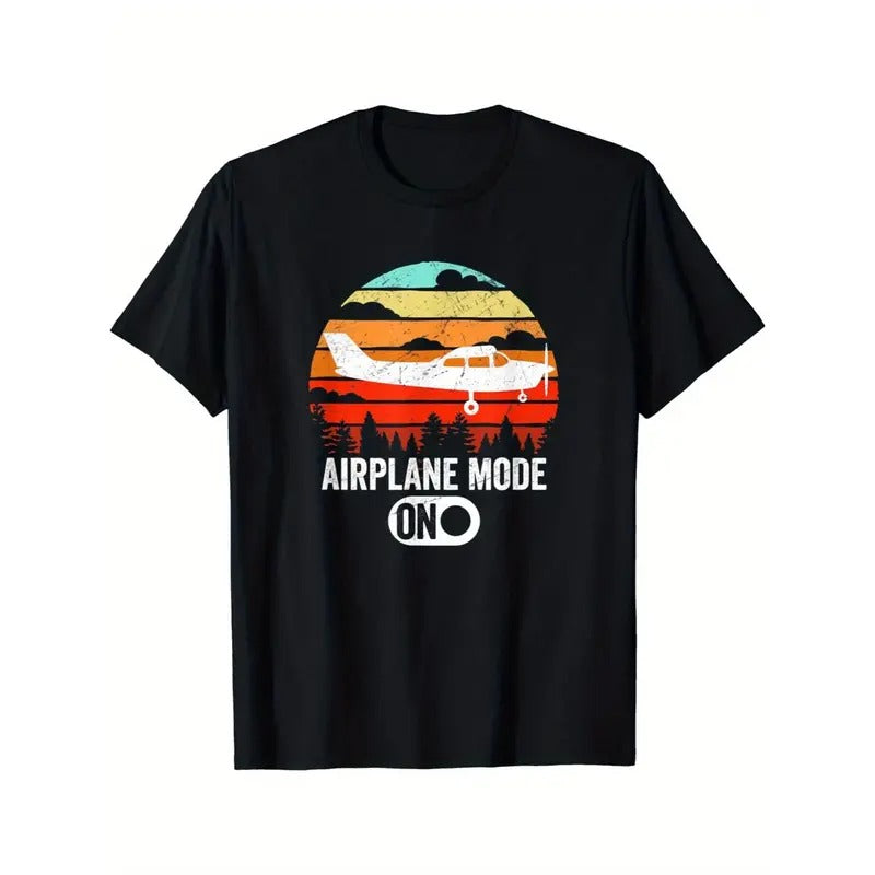 Men's niche trend printed T-shirt Made in USA