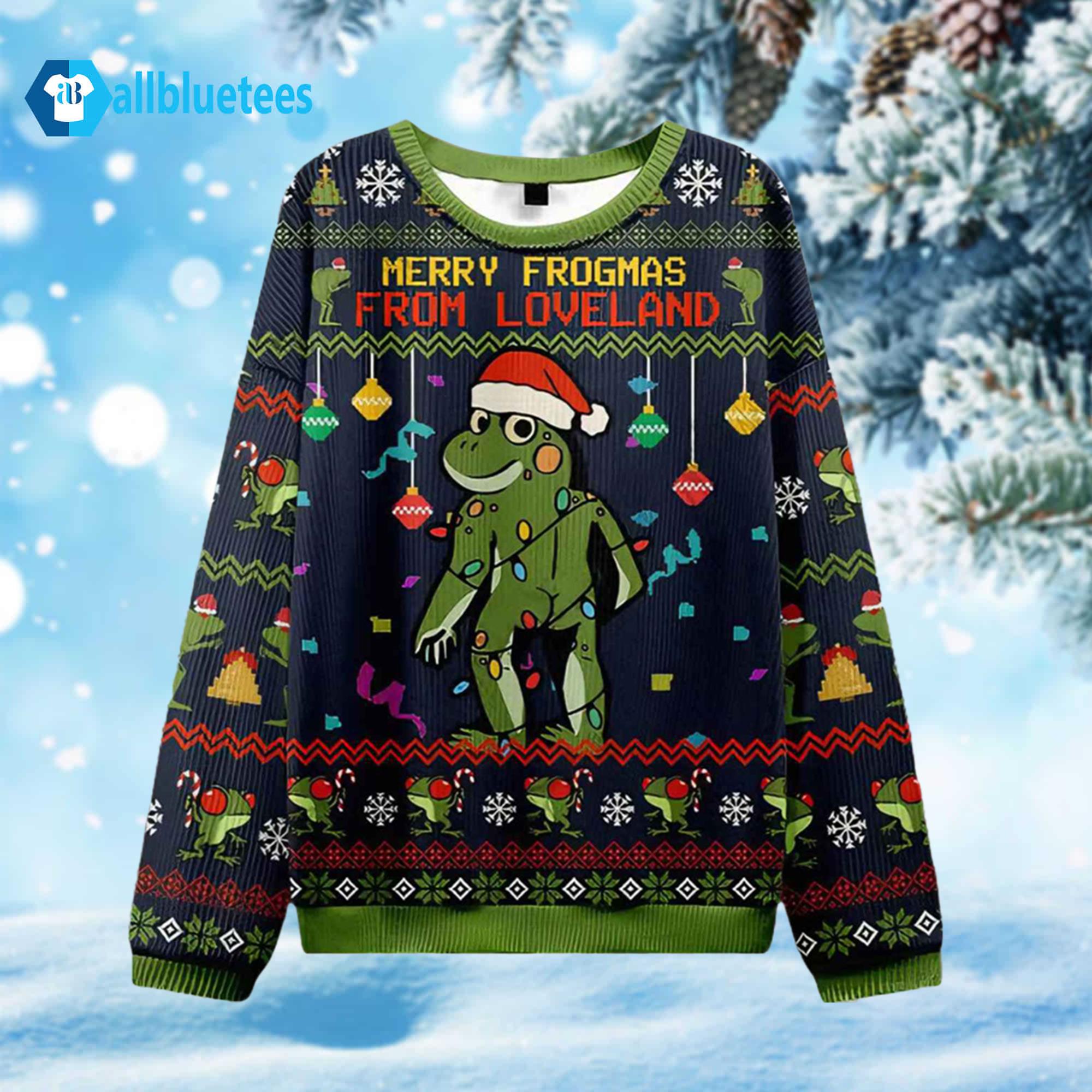 Merry Froghas From Loveland Ugly Christmas Sweater