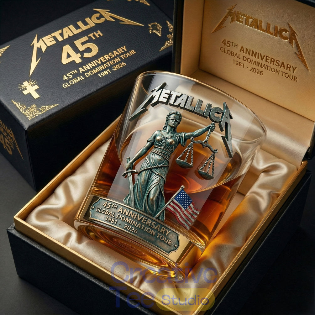 Metallica 45th Anniversary Limited Edition Whiskey Glass