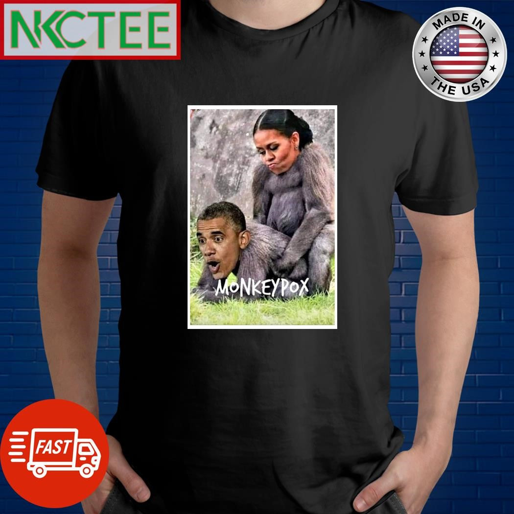 Michelle Obama doggy Barack Obama monkey shirt