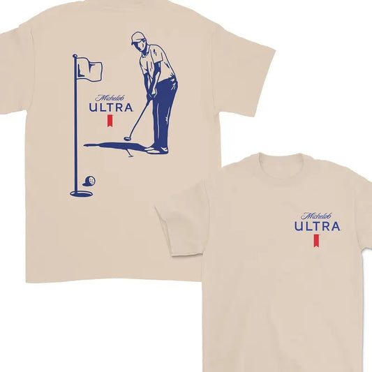 Michelob Ultra Golfing T-Shirt, 2 Side T-Shirt For Men, Gift For Women