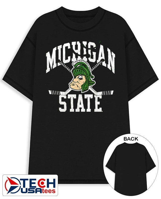 Michigan State Spartans Hockey vintage logo shirt