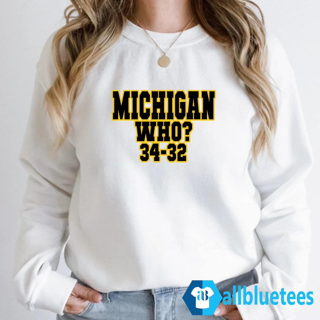 Michigan Who 34 32 Shirt
