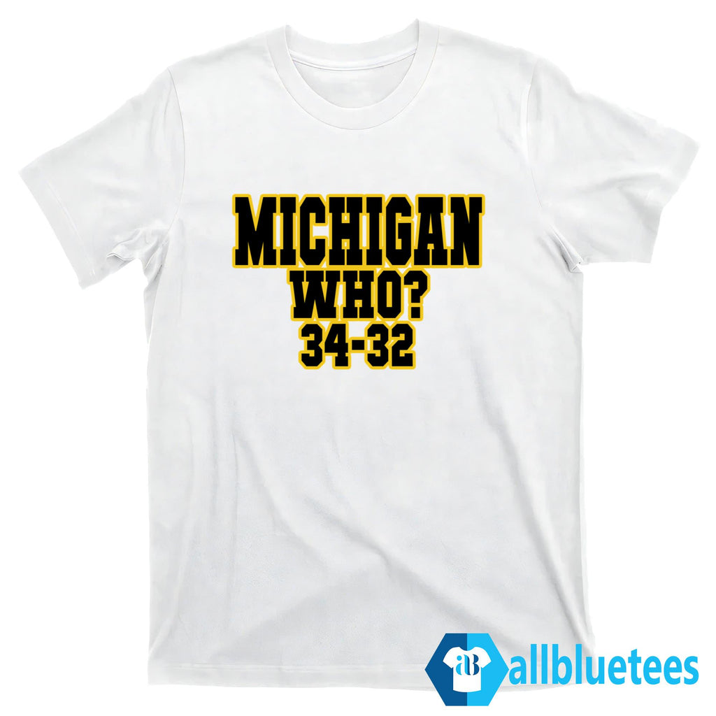Michigan Who 34 32 Shirt