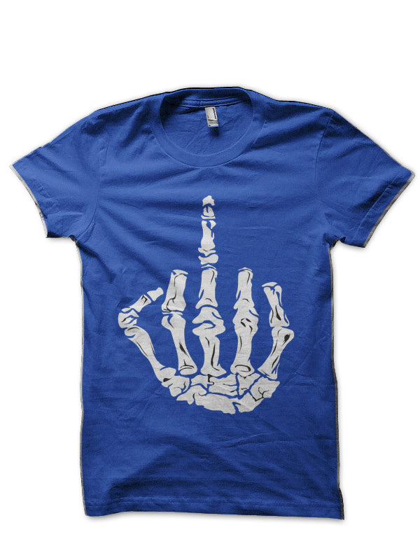 Middle Finger Middlefinger Skull Skulls Bones T-Shirt Hoodie, Sweatshirt | CoreVibeTees.com