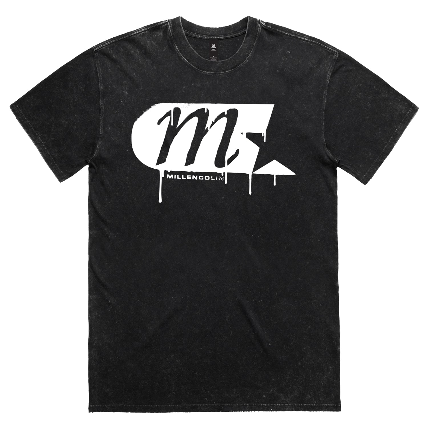 Spray Logo T-Shirt (Black Stone Wash) Hoodie, Sweatshirt | CoreVibeTees.com