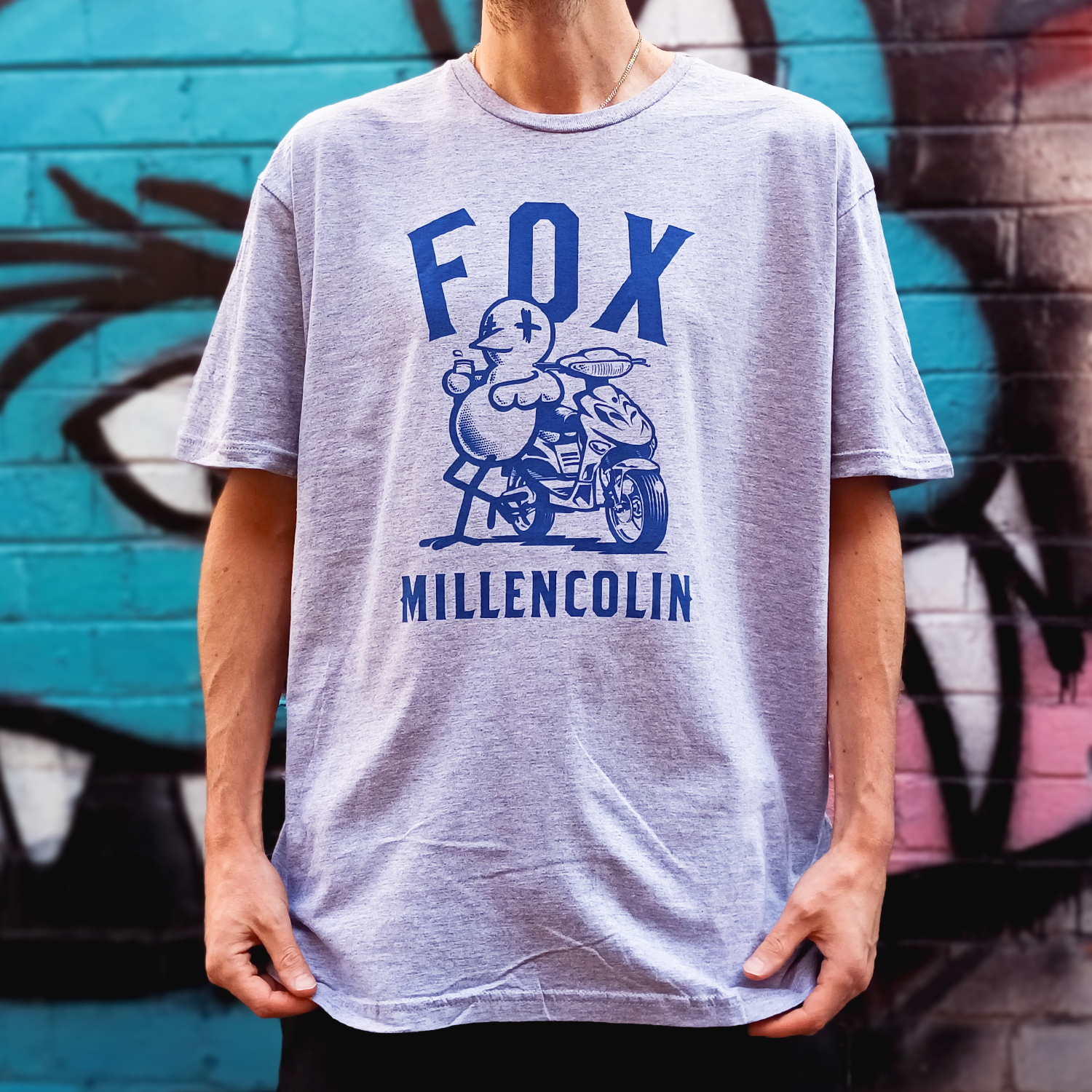 Fox T-Shirt (Grey Marle) Hoodie, Sweatshirt | CoreVibeTees.com (Image 2)