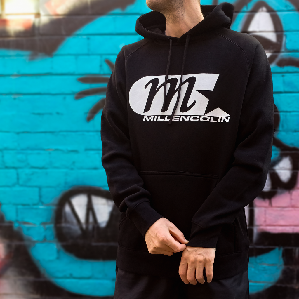 M-star Logo Pullover Hoodie (Black) T-Shirts, Sweatshirt | CoreVibeTees.com (Image 2)