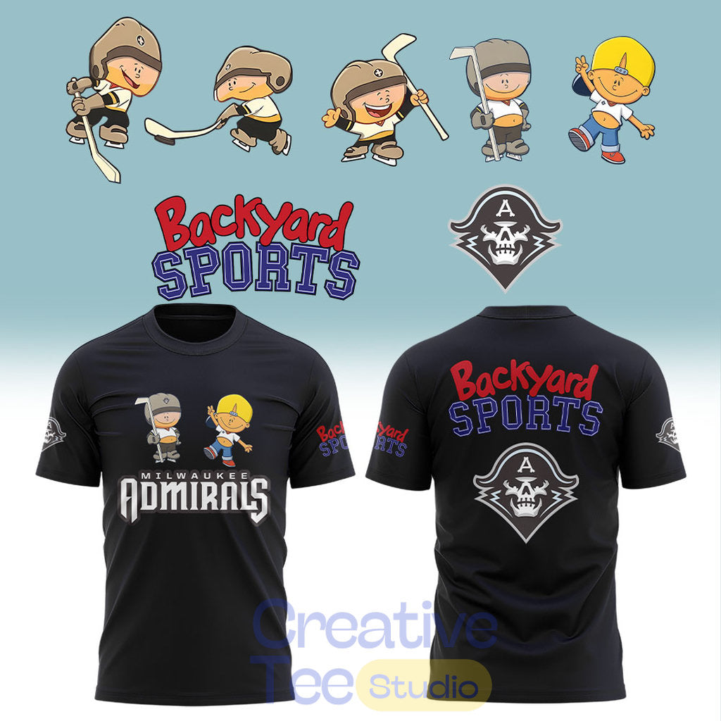 Milwaukee Admirals Backyard Sports Night Hoodie