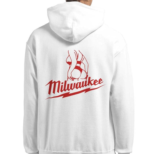 Milwaukee Girl Hoodie, Milwaukee Tools Adult Unisex College Hoodie, Hot Girl Mechanic Sweatshirt, Gift for Mechanics, Garage Work Pullover