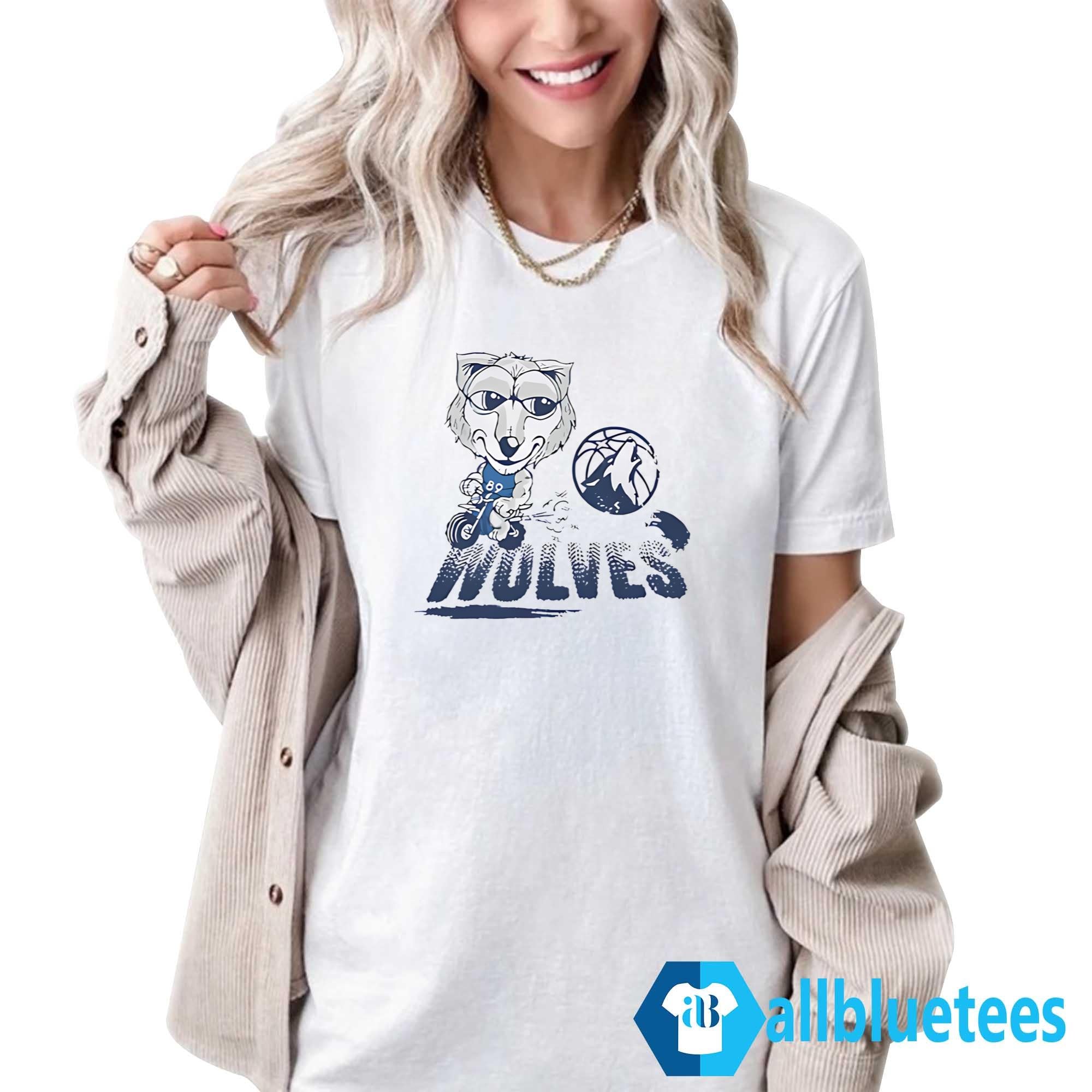 Minnesota Mascot Riding Motorbike Shirt