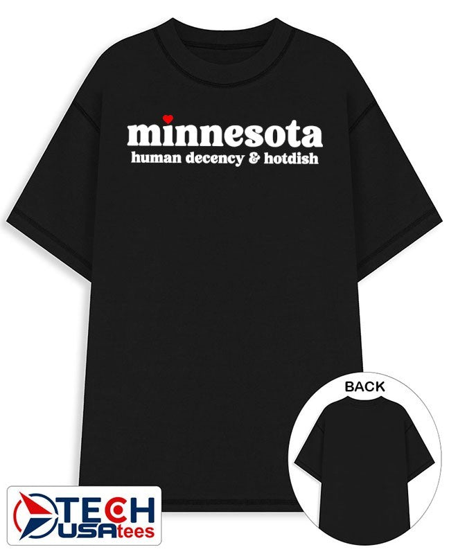 Minnesota human decency and hotdish shirt